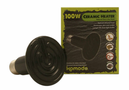 Komodo Ceramic Heat Emitter Black 50/100/150W