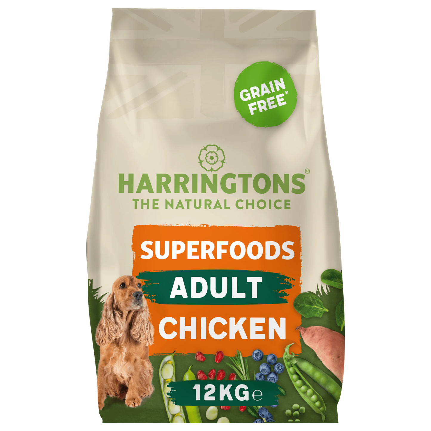 Harringtons Adult Dog Grain Free Superfoods Chicken, 12kg