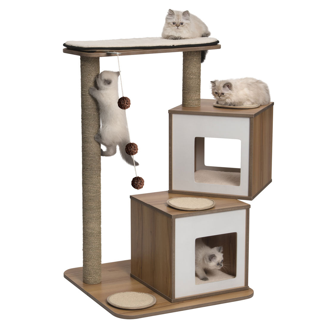 Vesper Cat Scratcher Furniture V Double Walnut