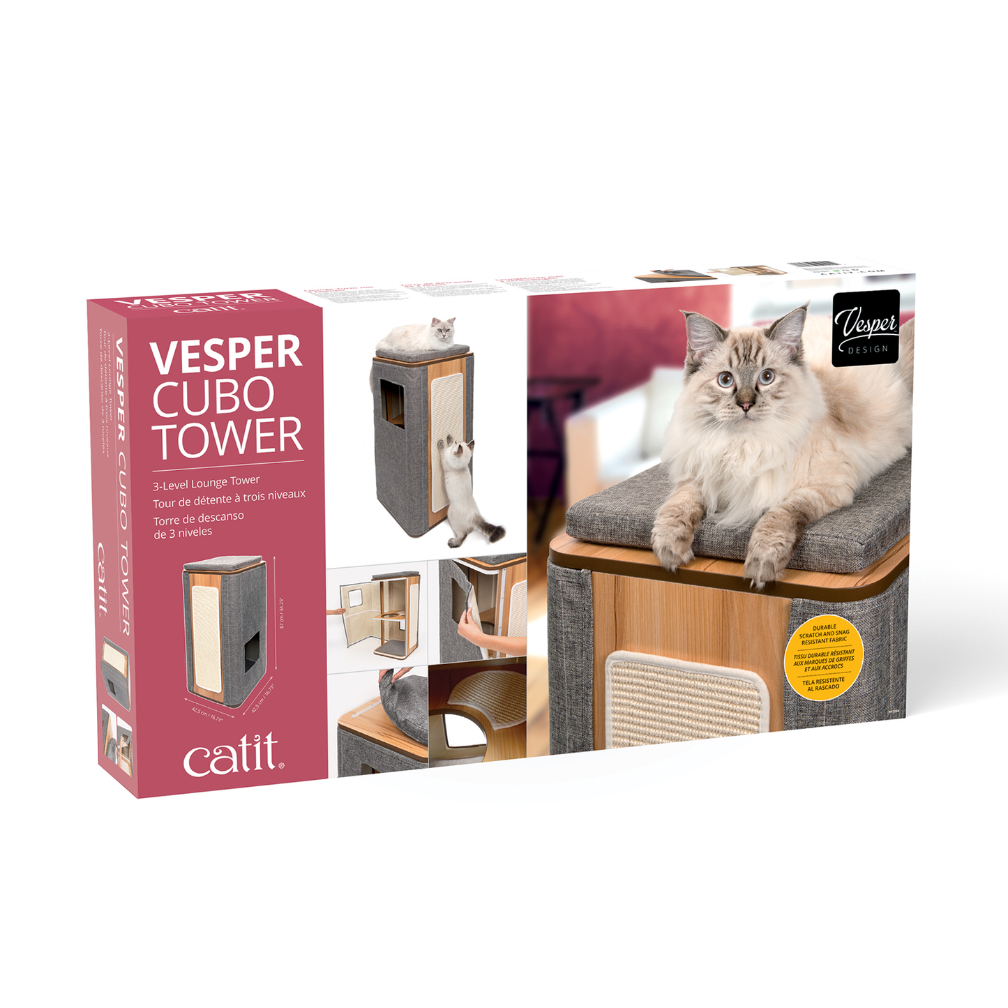 Vesper Cubo Tower 42cm x 42cm x 87cm (LxWxH)