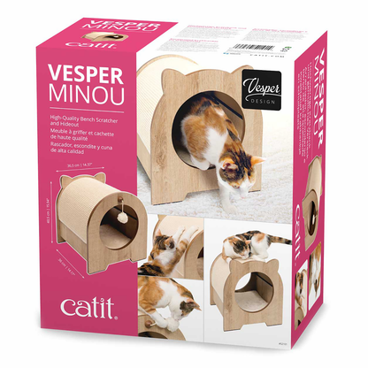 Catit Vesper Minou Bench Scratcher - 36 x 36.5 x 40.5 cm