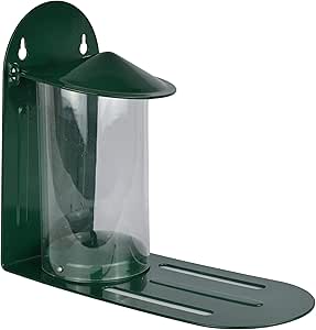 Squirrel Feeder Metal Green