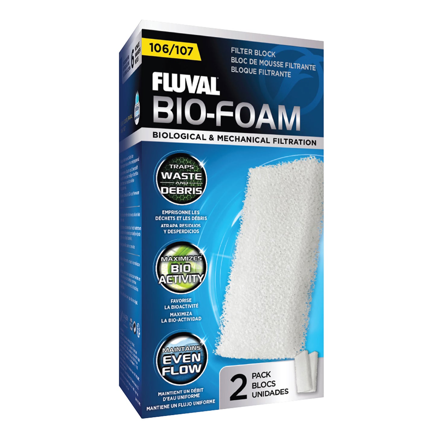 Fluval 106 and 107 Bio-Foam - 2 pack