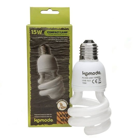 KOMODO Compact Lamp UVB 10% ES 15W