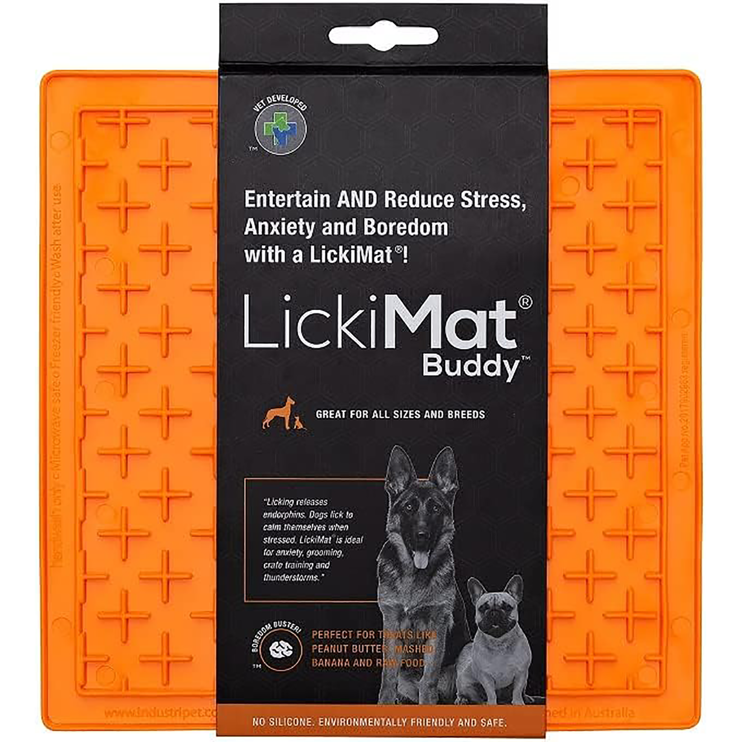 LickiMat Classic Buddy Orange 20 x 20cm