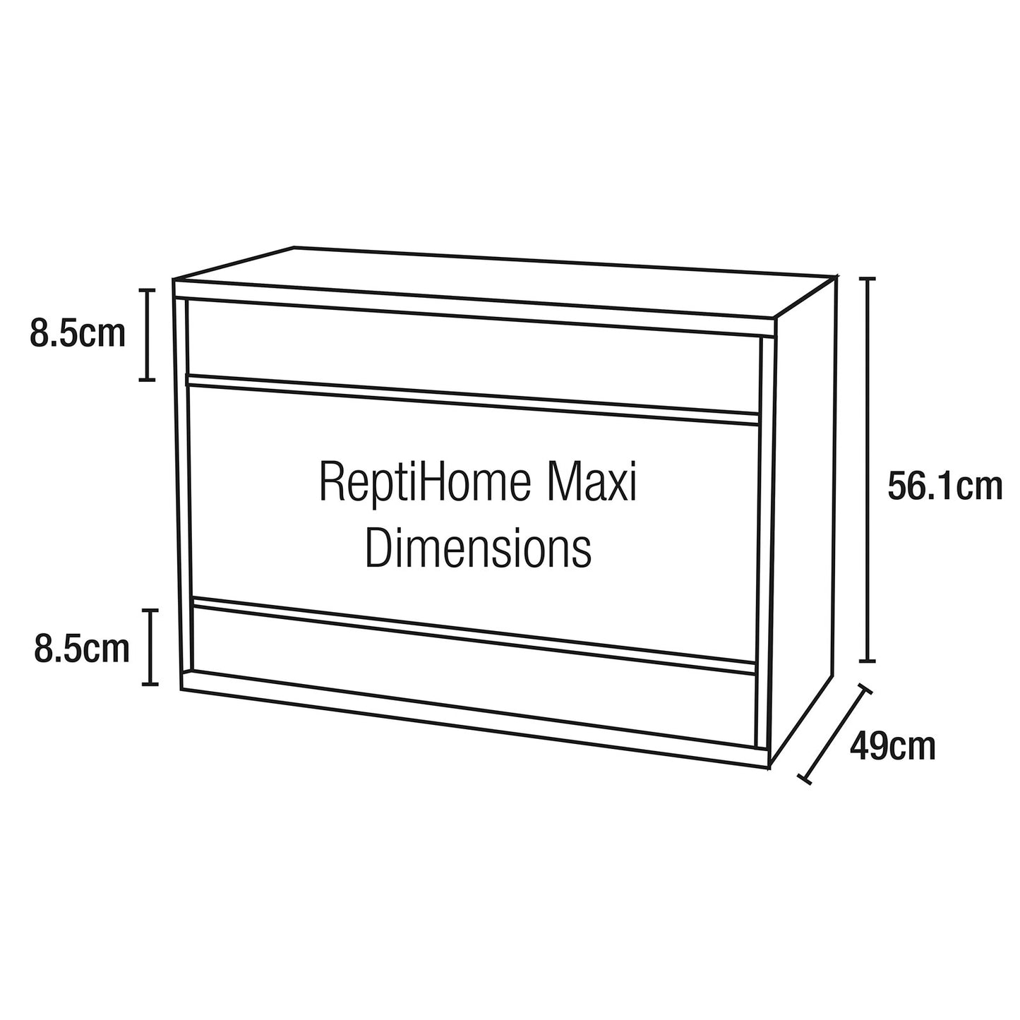 Vivexotic Repti-Home Maxi Medium Vivarium Oak