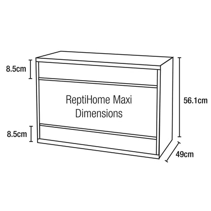 Vivexotic Repti-Home Maxi Medium Vivarium Black