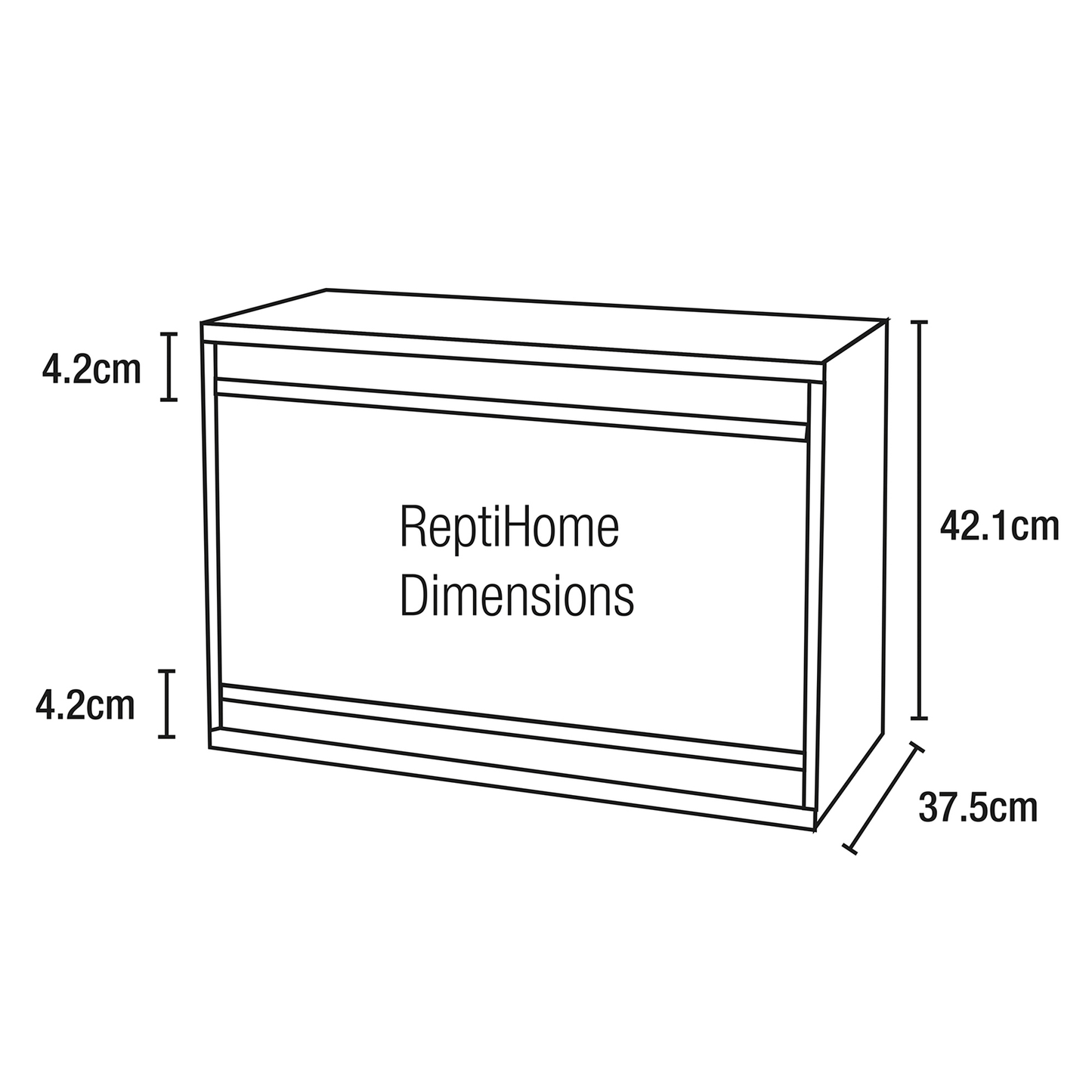 Vivexotic Repti-Home Small Vivarium Black