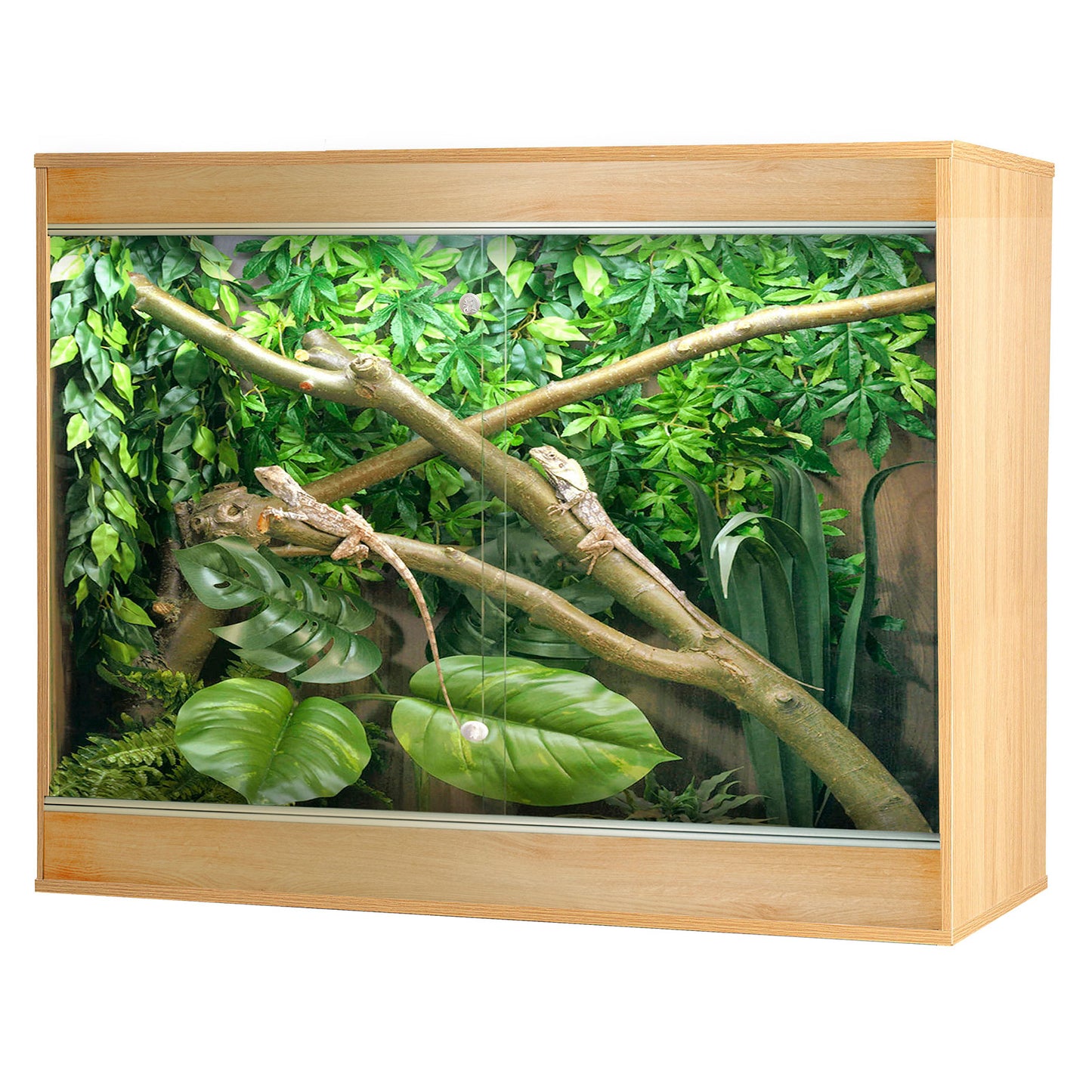 VivExotic Repti Home Maxi Arboreal Vivarium Large Oak and Cabinet