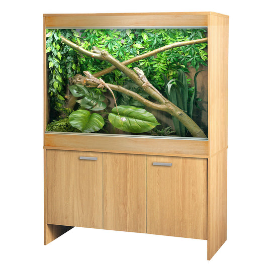 VivExotic Repti Home Maxi Arboreal Vivarium Large Oak and Cabinet