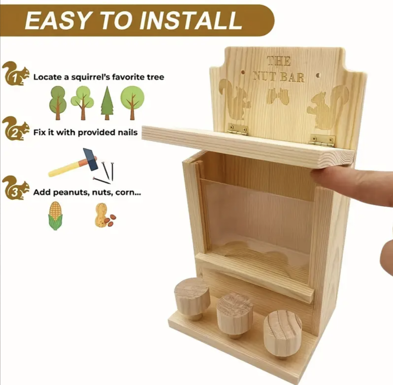 The Nut Bar Squirrel Feeder