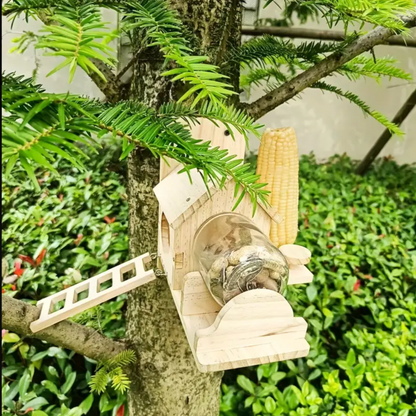 Mason Jar Squirrel Feeder