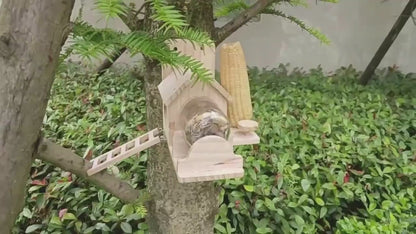 Mason Jar Squirrel Feeder