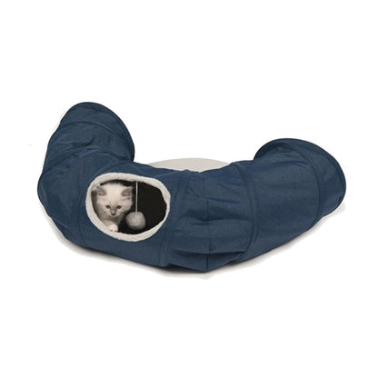 Vesper Peek-a-Boo Tunnel with Cushion - Blue or Grey