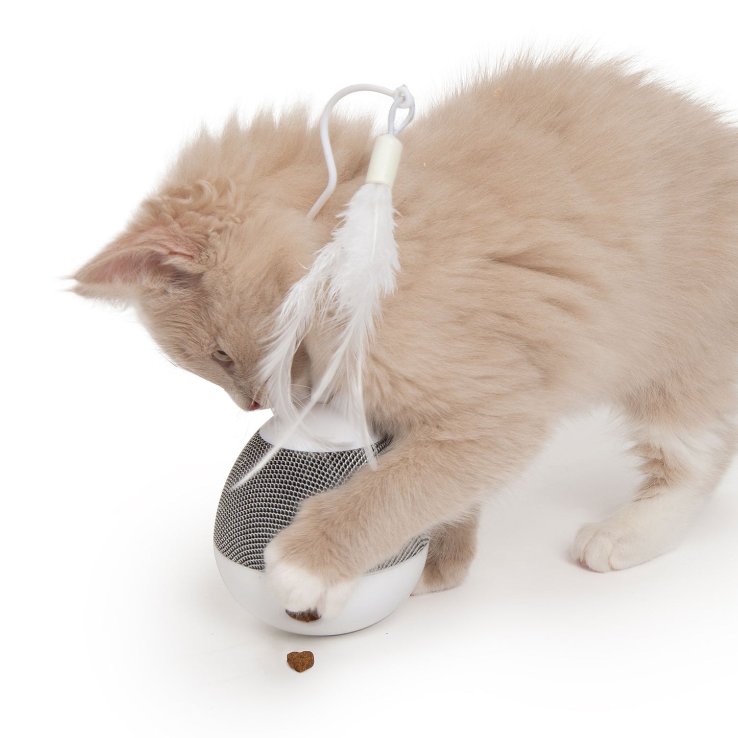 Catit PIXI Spinner - White & Grey Interactive Cat Toy