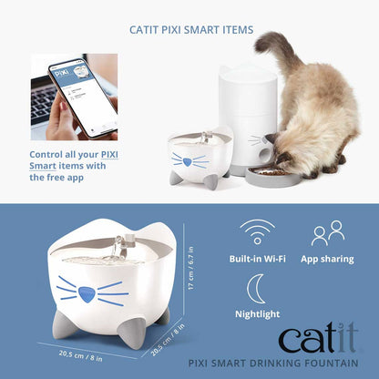 Catit Pixi Smart Fountain with UV-C Steriliser and App Support