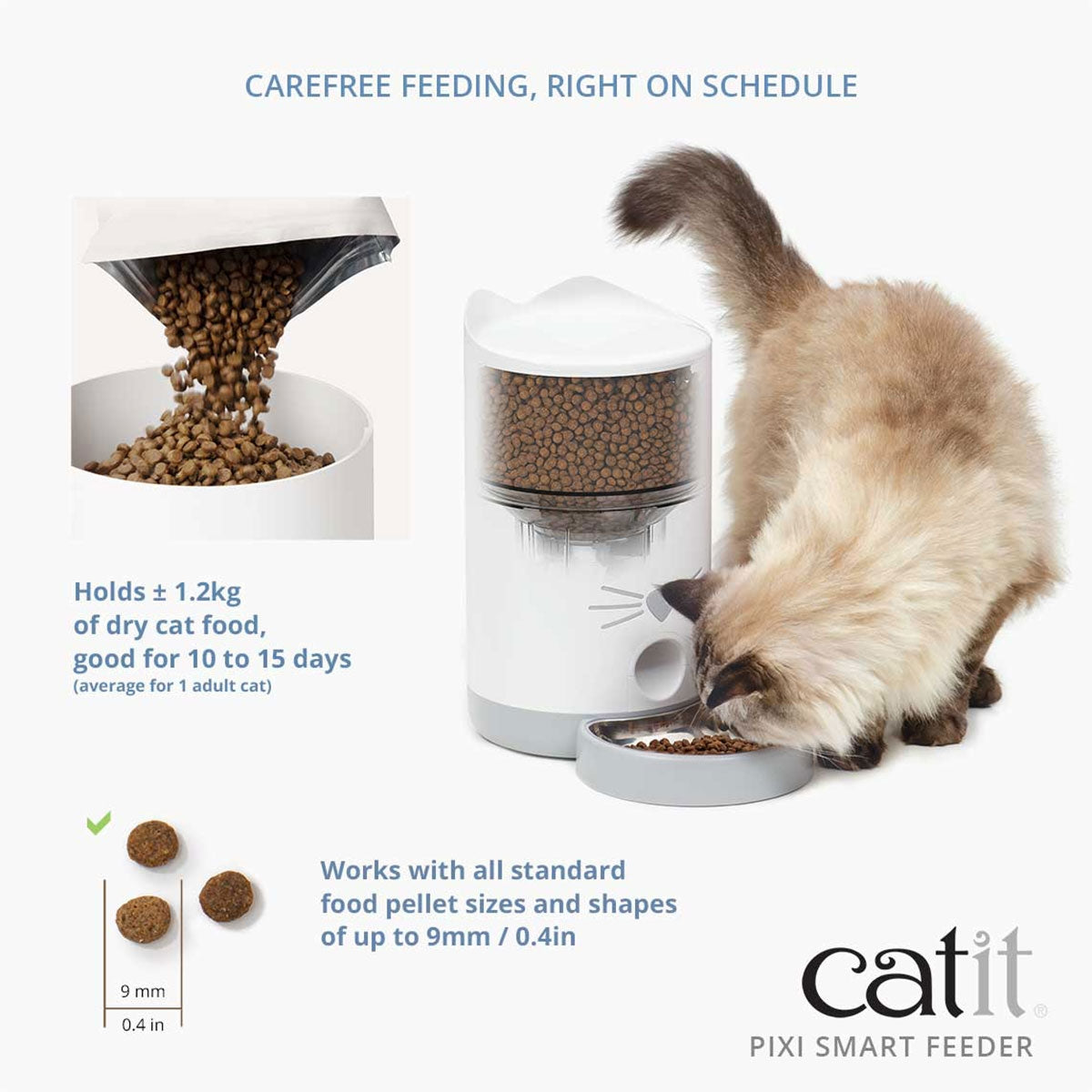 Catit Pixi Smart Feeder Remote-controlled cat food dispenser