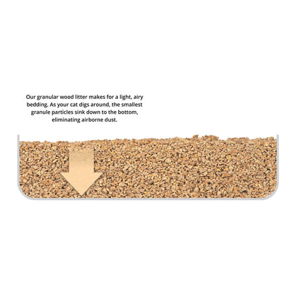 Catit Go Natural Wood Clumping Cat Litter  - 6L