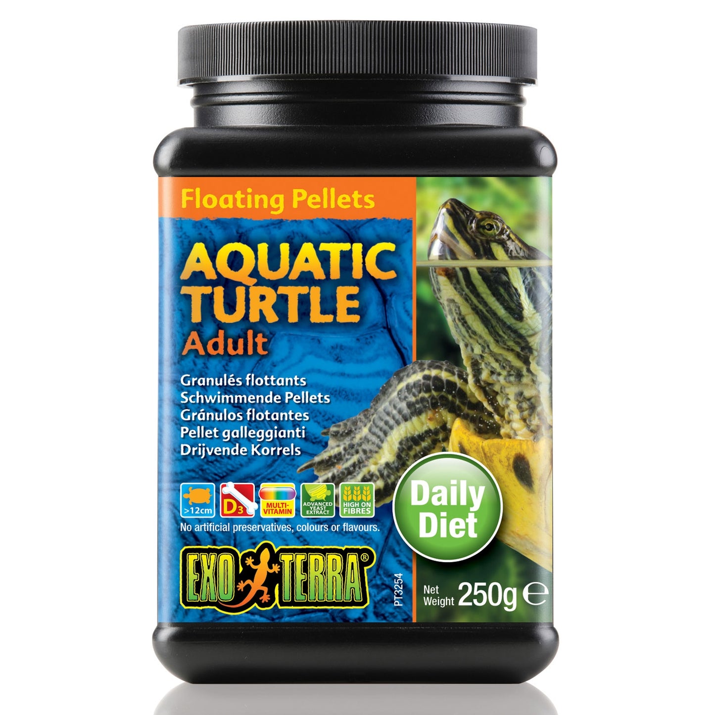 Exo Terra Aquatic Turtle Adult Floating Pellets 250g